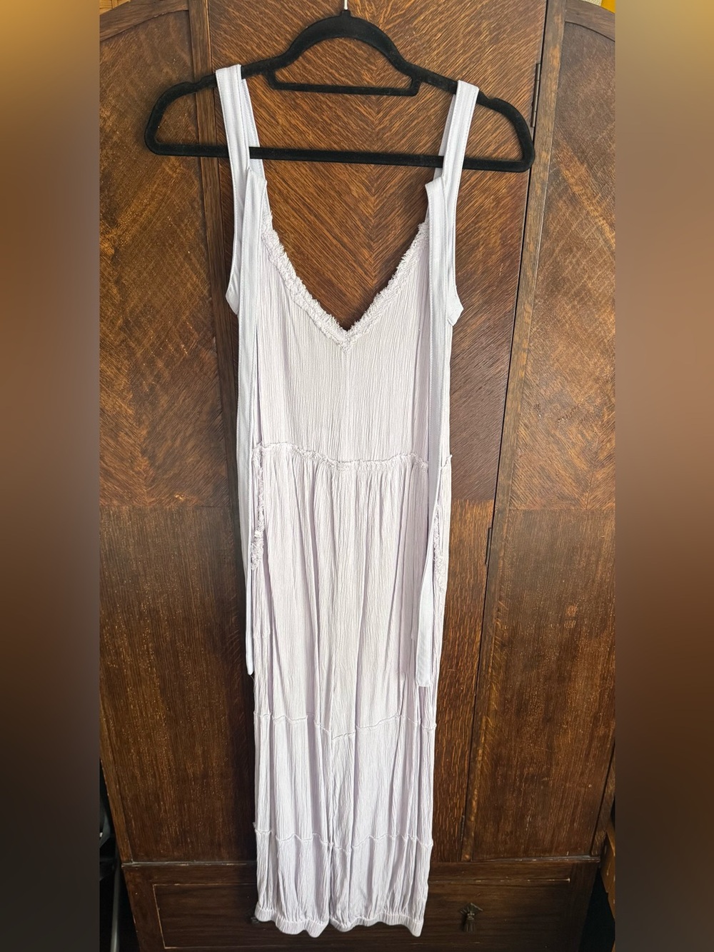 Free People Lavender Sleeveless V-Neck Maxi Dress